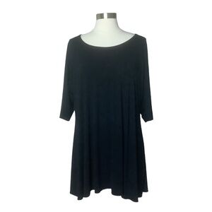 Eileen‎ Fisher Women's Black Jersey Tunic Top 1X